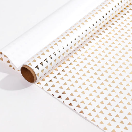 Gift Wrapping Paper Roll - 3M Mini Gold Foil Triangle