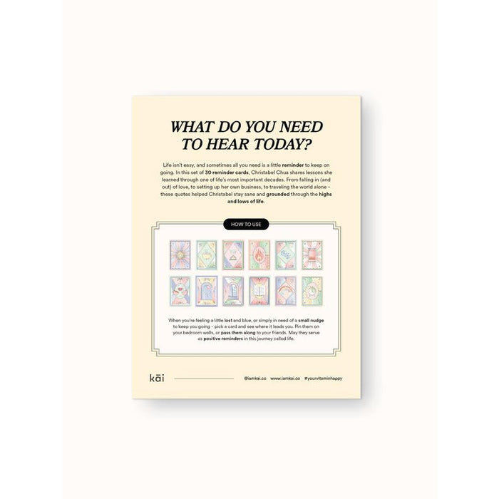 30 Things I Learned By 30: Reminder Card Set