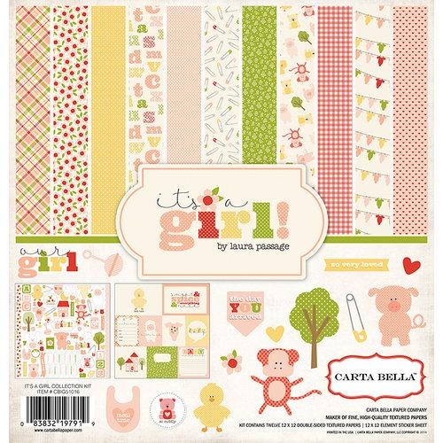 Carta Bella Paper It's a Girl Collection - 12 x 12 Collection Kit