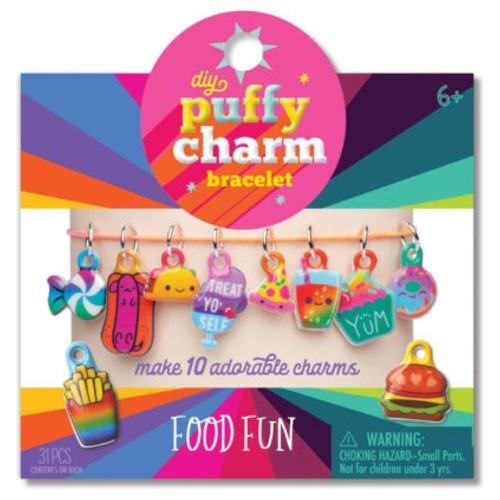 Craft-tastic Puffy Charm Bracelet Assortment - Food Fun