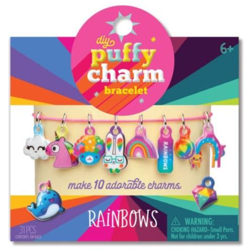 Craft-tastic Puffy Charm Bracelet Assortment - Rainbows
