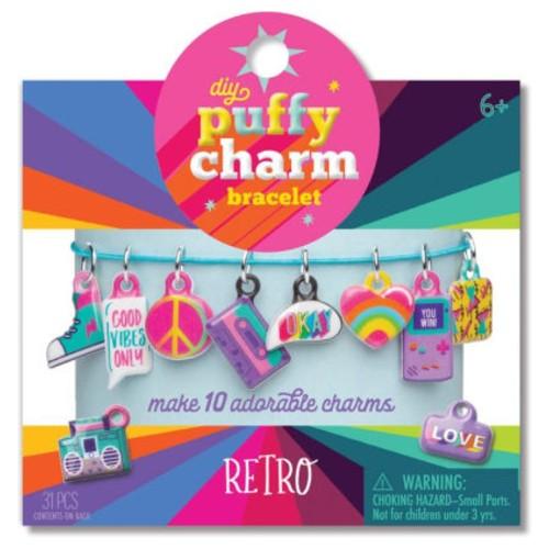 Craft-tastic Puffy Charm Bracelet Assortment - Retro