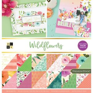 DCWV Double Sided Cardstock Stack-Wildflowers 12x12