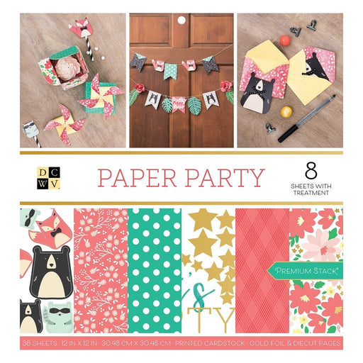 DCWV Paper Party - Premium Stack With Treatment 12 x12