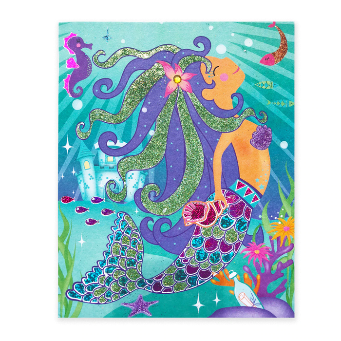 DIY Craft Kit - Totally Mermaids - Glitter Foil Art