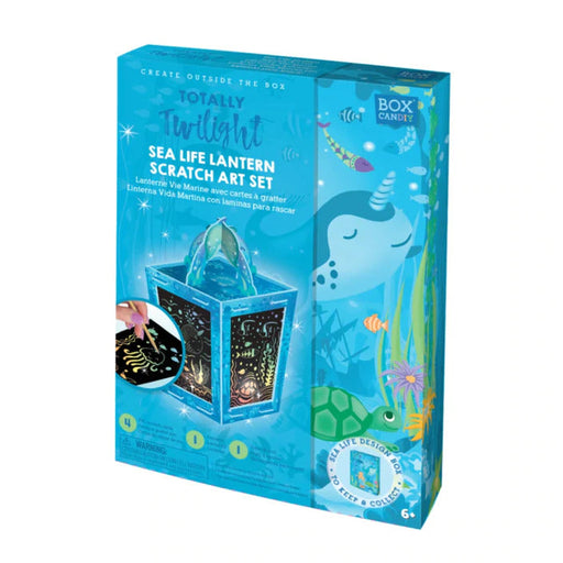 DIY Craft Kit - Totally Twilight - Sea Life Lantern Scratch Art Kit