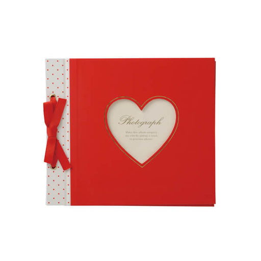 Decora Scrapbook Heart Photo Album - Red