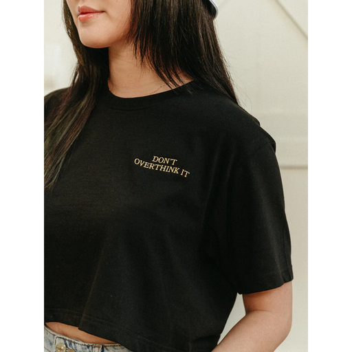 Don't Overthink Crop Top In Black Size M