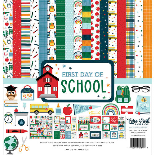Echo Park First Day of School Collection - 12 x 12 Collection Kit