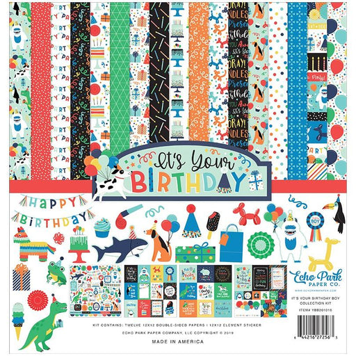 Echo Park It's Your Birthday Boy Collection - 12 x 12 Collection Kit