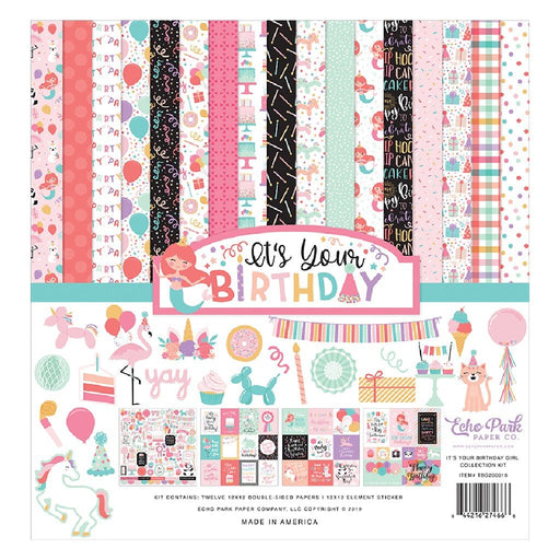 Echo Park It's Your Birthday Girl Collection - 12 x 12 Collection Kit