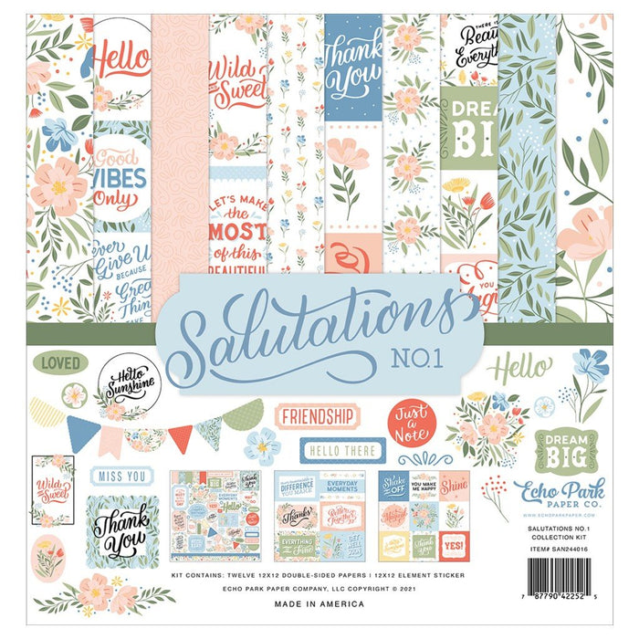 Echo Park Salutations No. 1 Collection - 12 x 12 Collection Kit