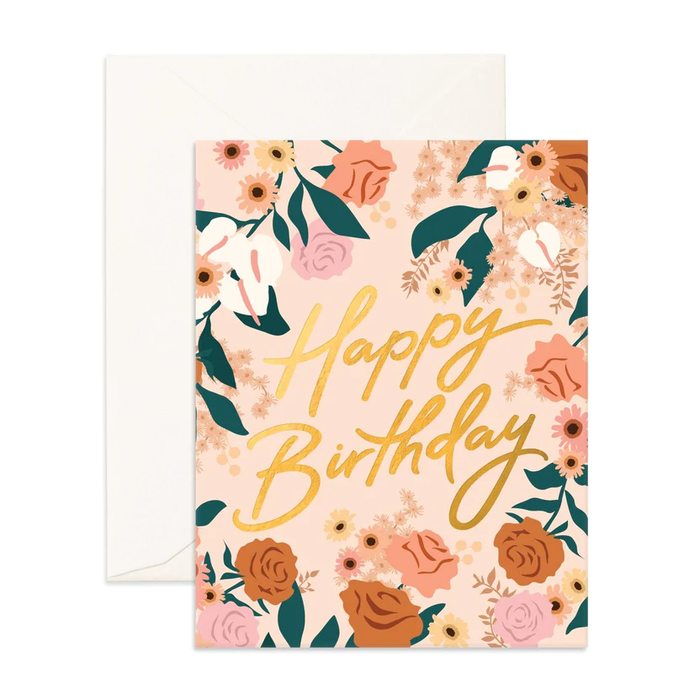 Fox & Fallow Greeting Card - Birthday Bella Rosa