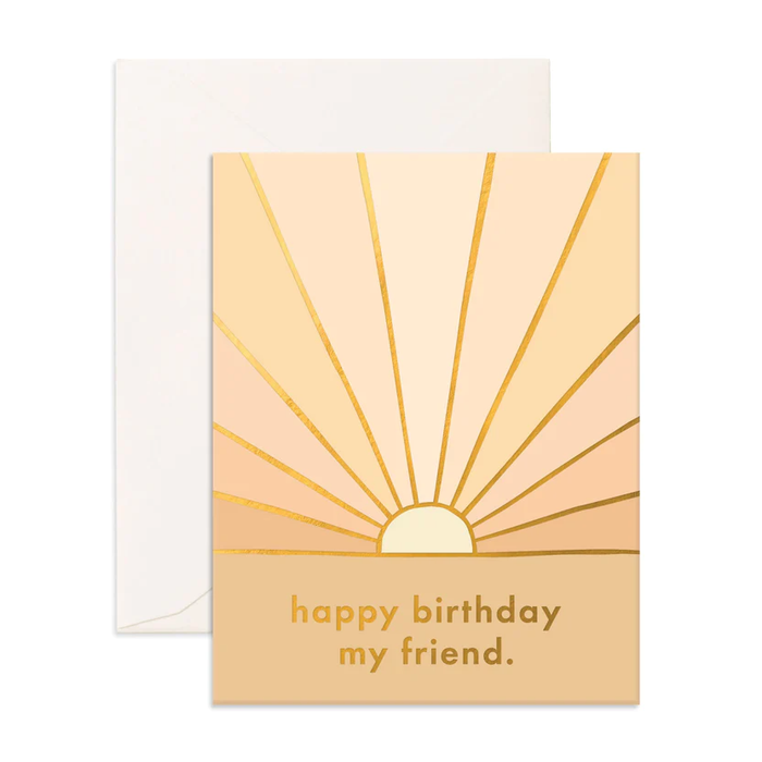 Fox & Fallow Greeting Card - Birthday Sunbeam