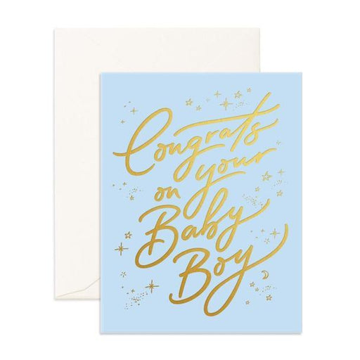 Fox & Fallow Greeting Card - Congrats Baby Boy