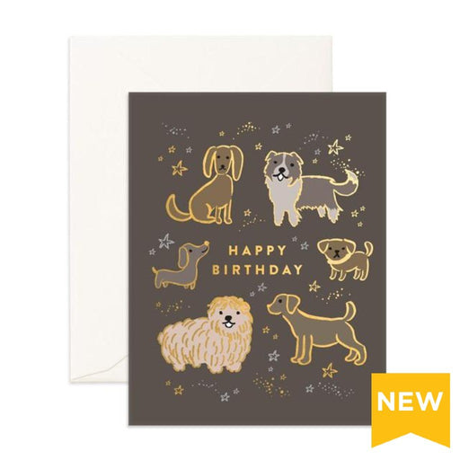 Fox & Fallow Greeting Card - Happy Birthday Dogs