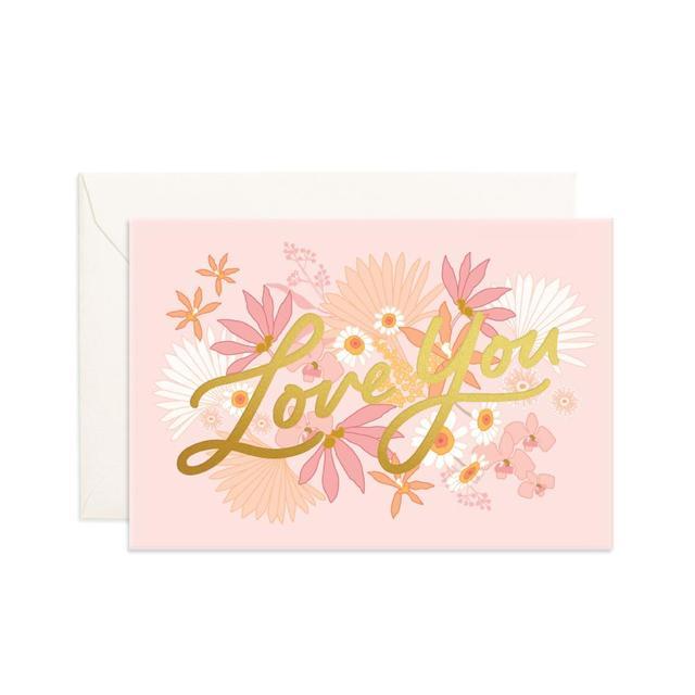 Fox & Fallow Greeting Card Mini - Love You Floribunda