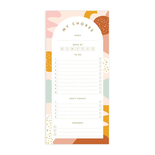 Fox & Fallow Magnet Notepad DL - Chores - Muse