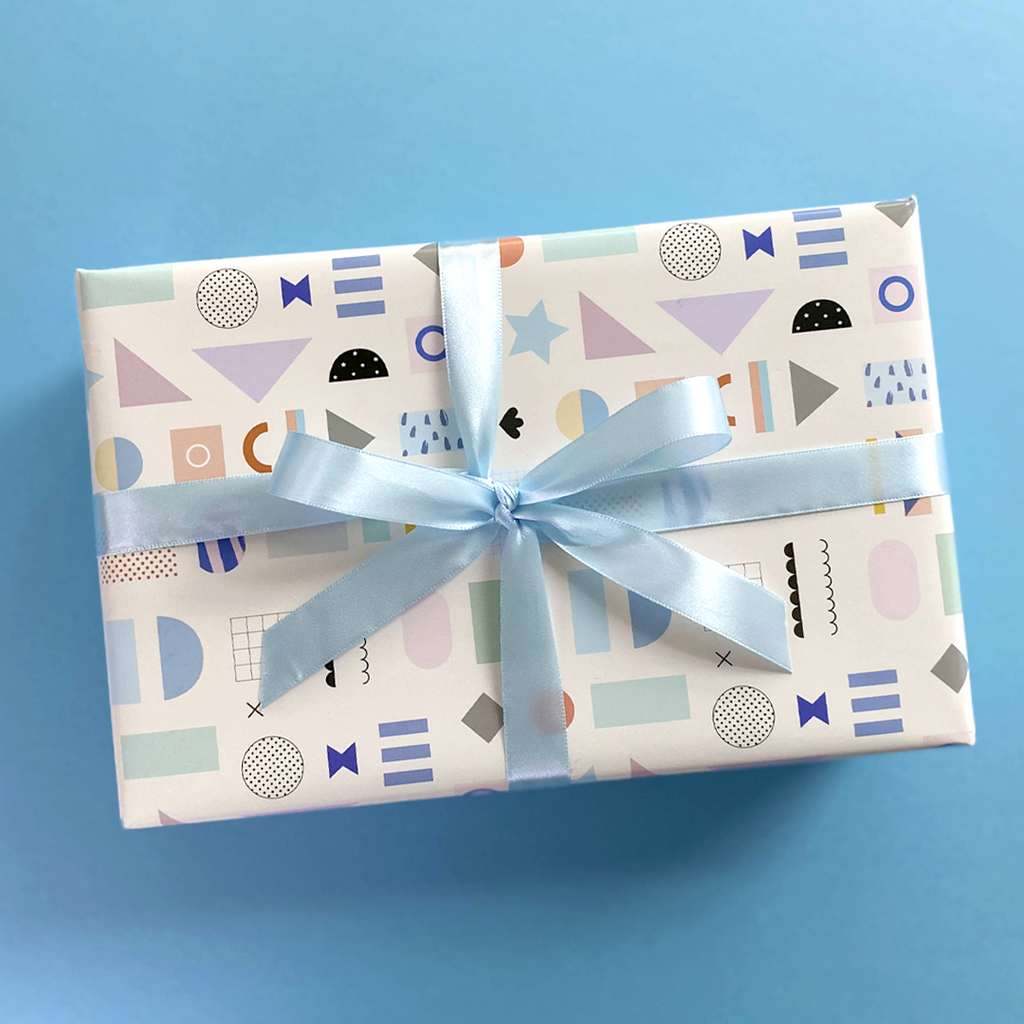 Gift Wrapping Paper Flat Sheet - Geometric Shapes — PaperMarket