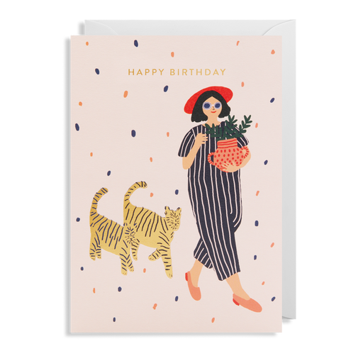 Greeting Card - Happy Birthday Cats