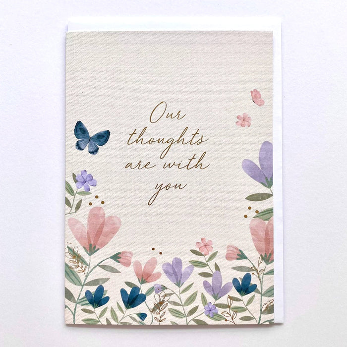 Greeting Card - Thoughts Are With You