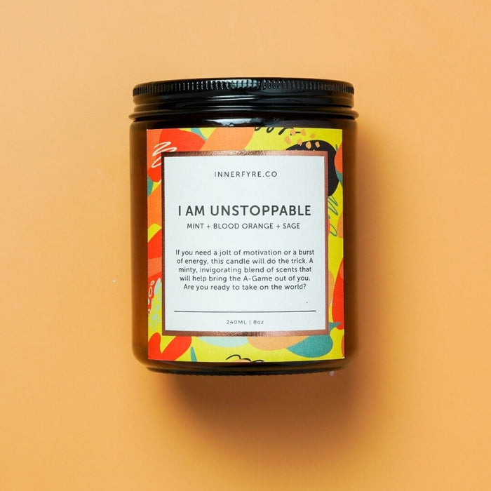 I Am Unstoppable Affirmation Candle