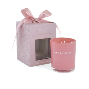 K Style Boxed Gift Candle - Teakwood & Pepper