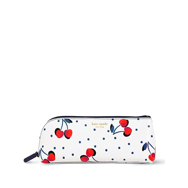 Kate Spade New York Envelope Pencil Pouch, Gold Dot with Script