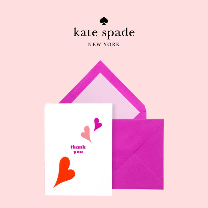 Kate Spade Thank You Notecard Set-Heart Lips