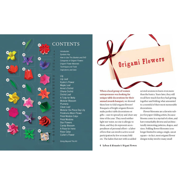 Lafosse & Alexander's Origami Flowers Kit