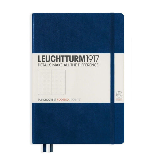 Leuchtturm1917 Hardcover A5 Medium Notebook Navy - Dotted