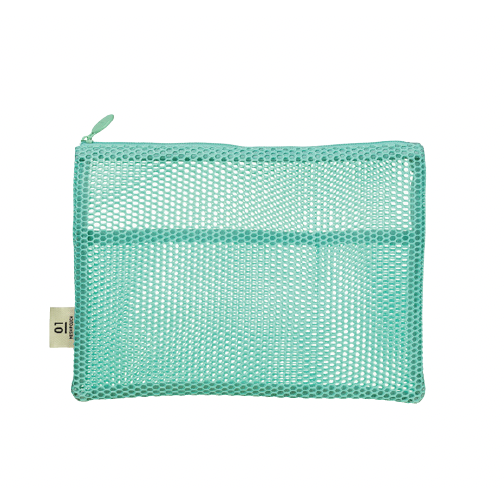 Mesh Collection Flat Pouch A5 - Mint