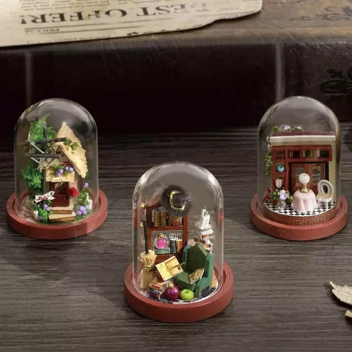 Miniature Scenes From Glass Cover - Fairytale Amusement Park