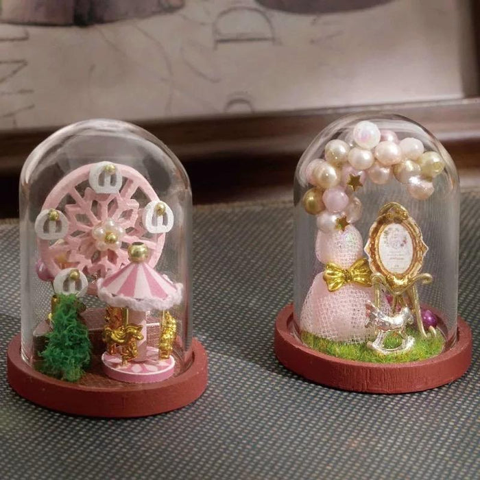 Miniature Scenes From Glass Cover - Garden Corner