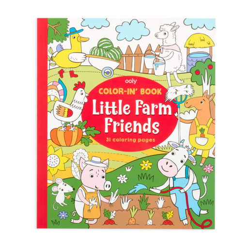 Ooly Little Farm Friends Coloring Book