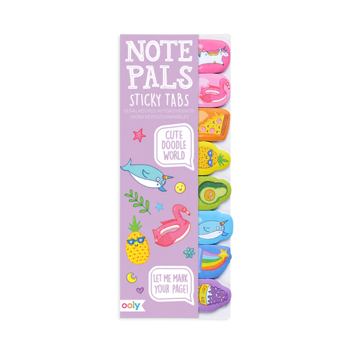 Ooly Note Pals Sticky Tabs - Cute Doodle World