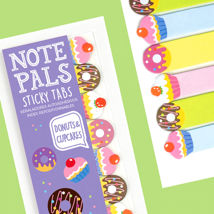 Ooly Note Pals Sticky Tabs - Donuts & Cupcakes