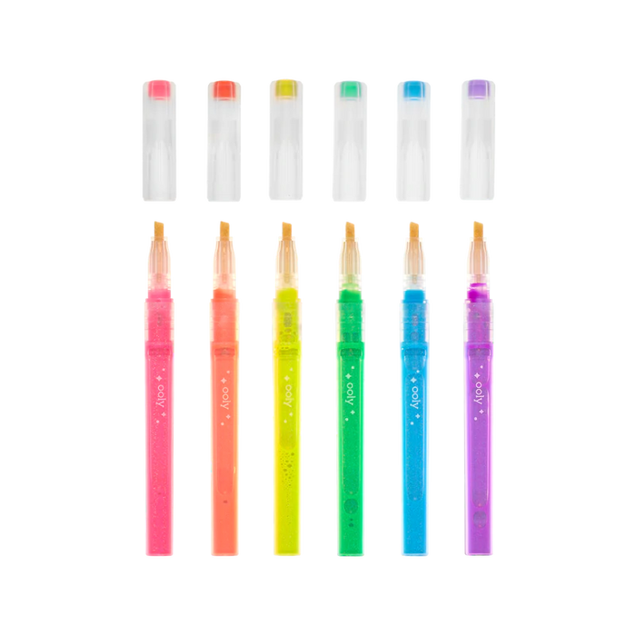 Ooly Oh My Glitter! Highlighters - Set of 6
