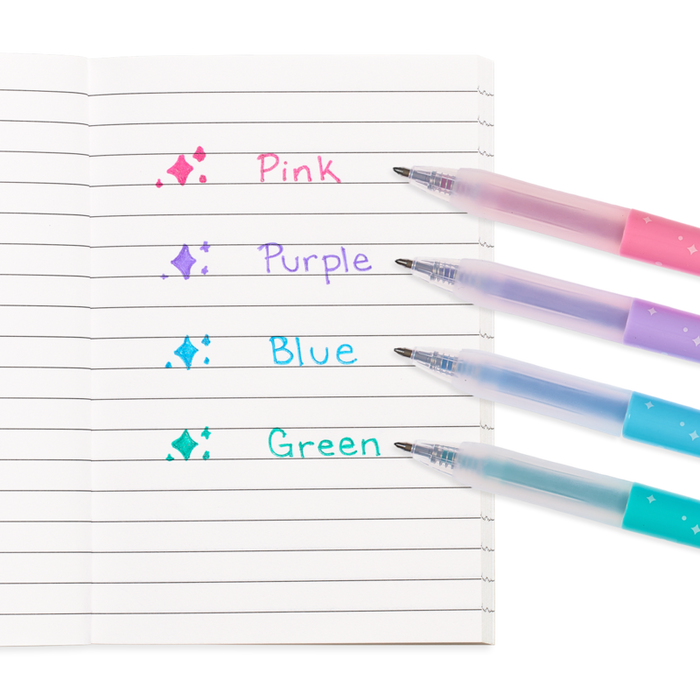 Ooly Oh My Glitter! Retractable Gel Pens - Set of 4