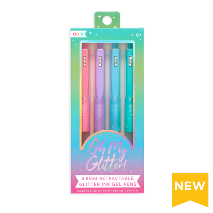 Ooly Oh My Glitter! Retractable Gel Pens - Set of 4