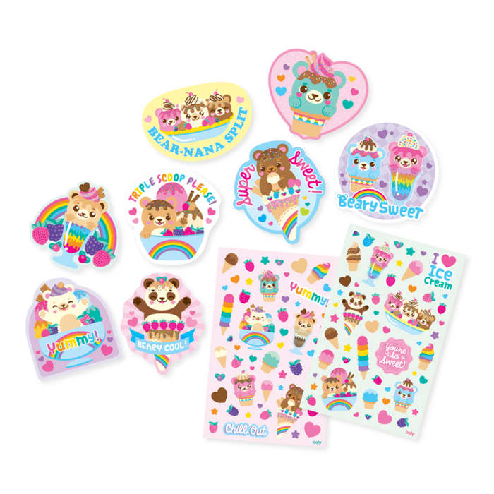 Ooly Scented Scratch Stickers-Beary Sweet