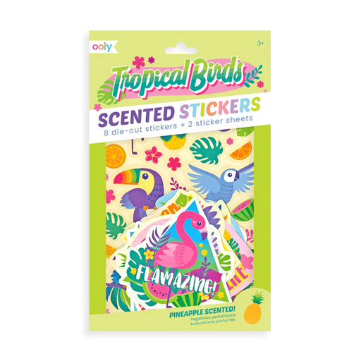 Ooly Scented Scratch Stickers - Tropical Birds