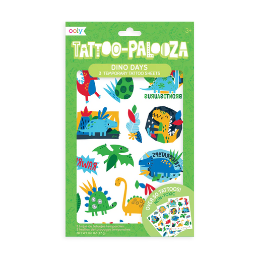 Ooly Tattoo Palooza Temporary Tattoos - Dino Days