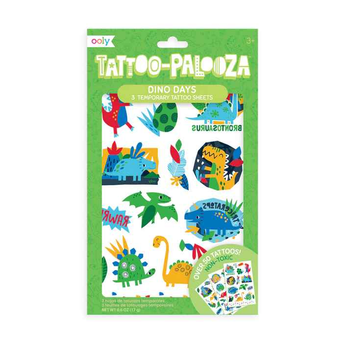 Ooly Tattoo Palooza Temporary Tattoos - Dino Days