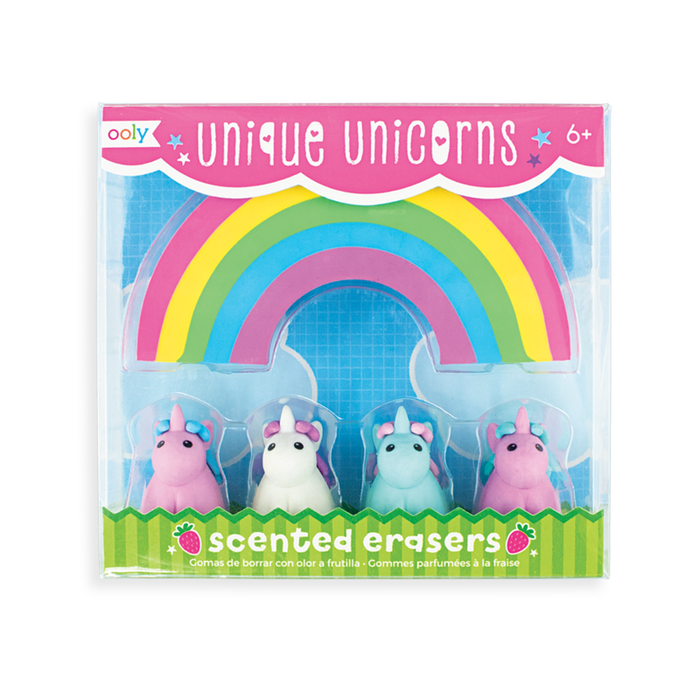 Ooly Unique Unicorns Scented Erasers-Set O