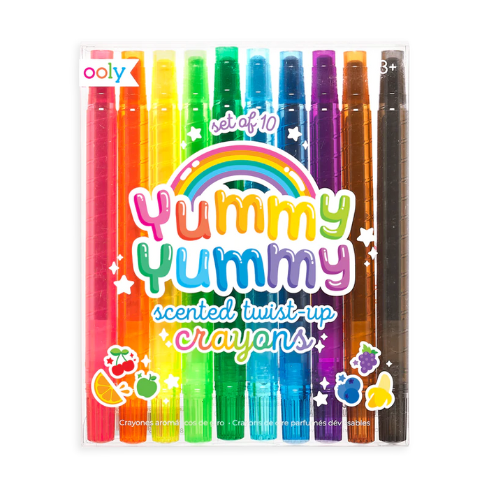 Ooly Yummy Yummy Scented Twist Up Crayons - Set of 10