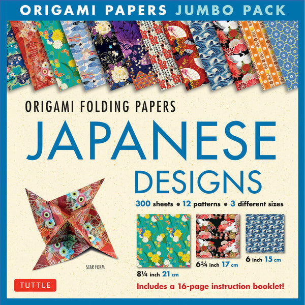 Origami Paper in a Box - Japanese Patterns: 192 Sheets of 6x6 Inch High-Quality Origami Paper & 32-page Instructional Book
