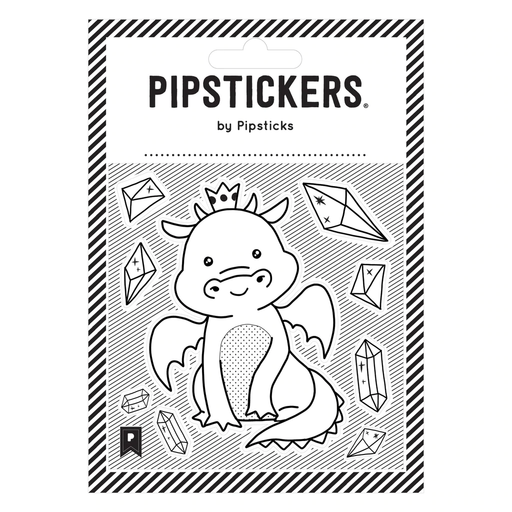 Pipstickers - Color-In Kawaii Dragon