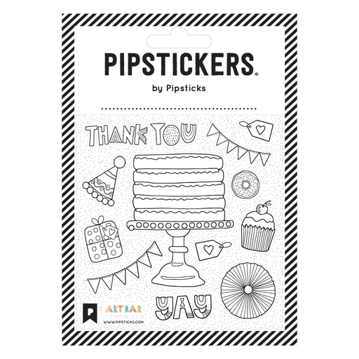 Pipstickers - Color-In Party Cakes By Art Bar