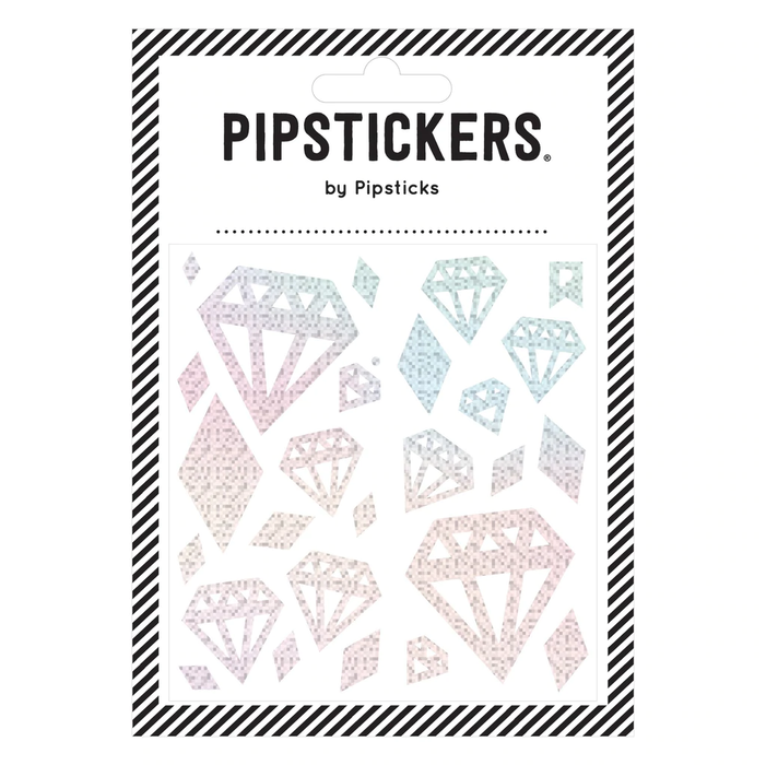 Pipstickers - Silver Holographic Diamonds